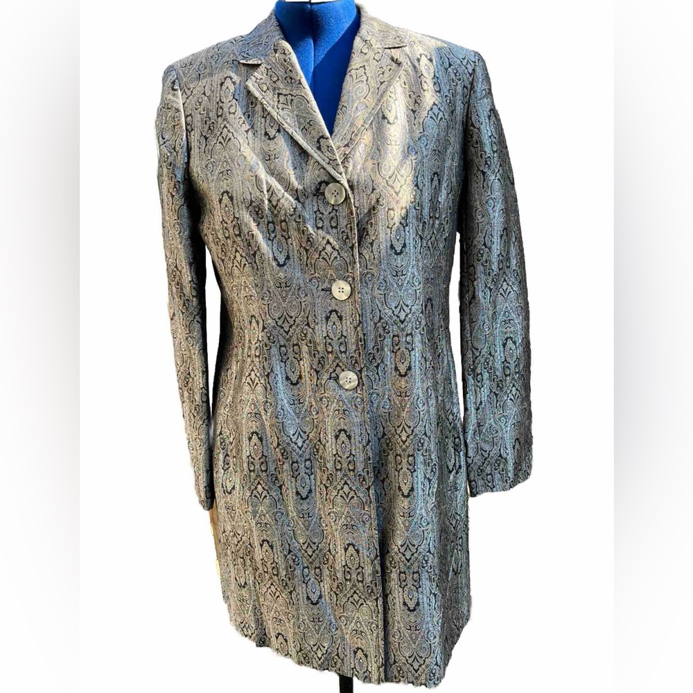 Amanda Smith Jacket Lightweight Size 16 White Bla… - image 2